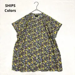 SHIPS Colors レモン プリント ギャザー フレンチスリーブブラウスのサムネイル