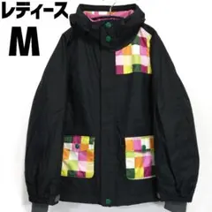 レディース スノボウェア スノーボード ジャケット ブラック 黒 Mサイズ 女性