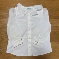TOCCA フリル襟 ホワイトシャツ 90
