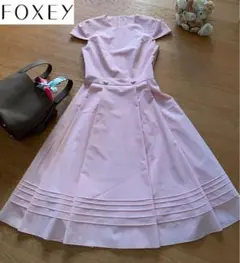 美品】フォクシー バックプリーツワンピース Nouvelle Vague 38 - メルカリ