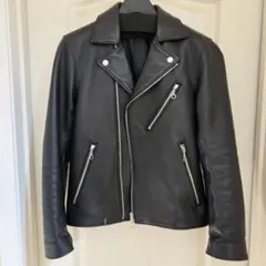 美品　LIDnM リドム ライダースジャケット ブラック　M