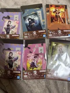 鬼滅の刃 一番くじ 繋いだ軌跡 G賞 鎹鴉の伝言メモ帳＆ステッカー 6点セット