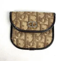 Dior ディオール コインケース 小銭入れ トロッター柄 ブラウン