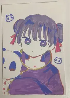イラスト　手描き　チャイナ
