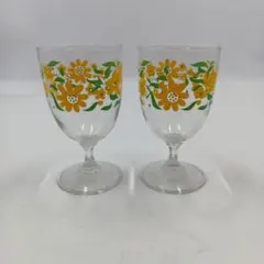 昭和レトロ　ペアグラス