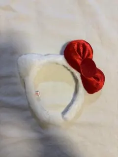 猫耳リボン付きカチューシャ　キティ　サンリオ