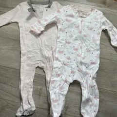 新品★Burt's Bees Baby ロンパース 2点セット