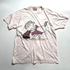 90s ビンテージ　PEANUTS ライナス＆スヌーピー Tシャツ　バースデーのサムネイル