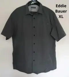 エディーバウアー 半袖シャツ グリーン カーキ XL ポリエステル 速乾