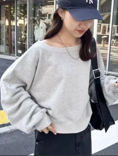 DISCOAT オフショルスウェット