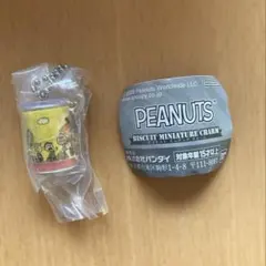 PEANUTS ビスケットミニチュアチャーム　丸缶メープル　ガチャ
