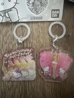 新品！マツケンサンバ　ハローキティ ふらっとめじるしアクセサリー　2個セット