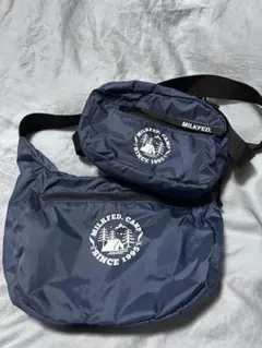 MILKFED. CAMP SHOULDER BAG 大小2個セット　ネイビー