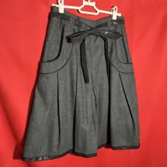 プリーツスカート 膝丈