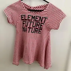 ELEMENT Tシャツ ボーダー リボン バックデザインのサムネイル