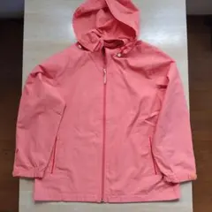 コーラルピンク マウンテンパーカー フード付き