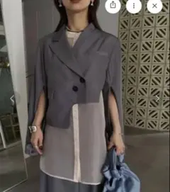 ameri vintage SHIRT SET STAIRS JACKET