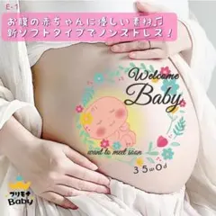マタニティフォトシール　マタニティペイントシール　男の子　女の子　Baby