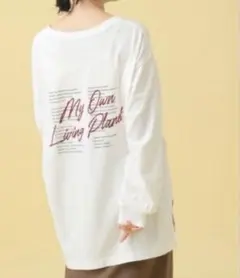 LEPSIM マタニティ/バックロゴプリント長袖 Tシャツ【産前・産後対応】のサムネイル