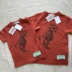 新品Donkey Jossy 恐竜 Tシャツ 90.110cm 2枚セットのサムネイル