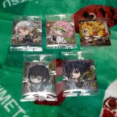 鬼滅 鬼滅の刃  デフォルメシールウエハース  柱５枚セット