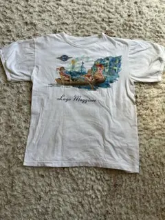 レディースTシャツ白デザイン古着