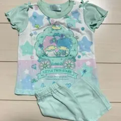 新品タグ付き サンリオ キキララ 90 光るパジャマ 蓄光メッシュパジャマのサムネイル
