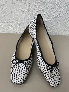 RANDA⭐︎箱付25.5cm ハラコ調バレエシューズ