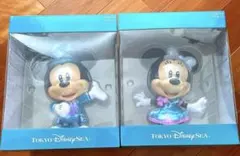 新品未開封】東京ディズニーシー25周年フィギュアミッキー ミニー バラ