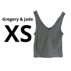 一点物⭐️Gregory & Jade 【XS】グレー Vネック タンクトップ