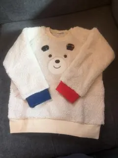 ホットビスケッツ クマ刺繍 トレーナー 100