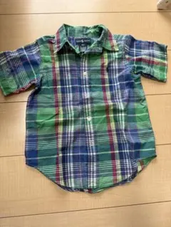 Ralph Lauren 半袖シャツ 4/4T チェック柄
