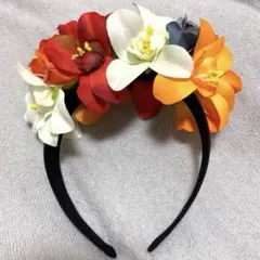 カチューシャ 薔薇 ヘッドドレス ハロウィン 死者の日 メキシコ コスチューム