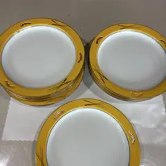 イエローリム 透かし彫り 皿 10枚セット - メルカリ