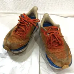 【難あり・ジャンク】HOKA CLIFTON 9 WIDE 26cm オレンジ