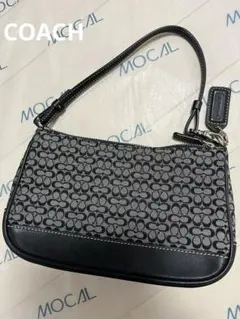 美品 COACH コーチ ミニシグネチャー アクセサリーポーチ　6622