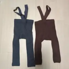 サスペンダー付きベビースパッツ2色セット