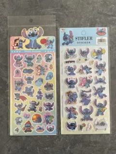 スティッチ ステッカーシート 2枚セット