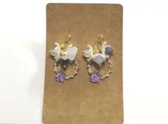 天然石ピアス・イヤリング【幸運、良縁】