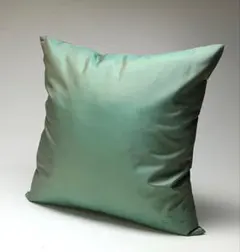 ジムトンプソン シルク100% 緑色クッションカバー（45×45）