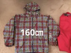 チェック柄スキーウェア160㎝上下セット
