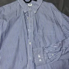 UNIQLO ブルー ストライプシャツ