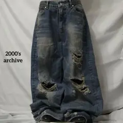 00's archive y2k grunge buggy denim - メルカリ