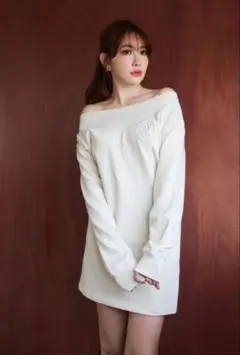 her lip to two-way sweat dress S