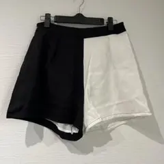 ブラック/ホワイト ショートパンツ