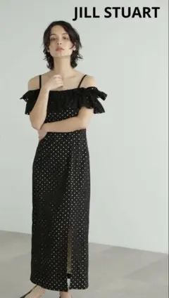 美品JILL STUARTジルスチュアート ドットエンブロイダリーワンピース2