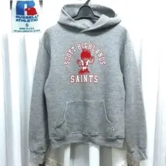 90s RUSSELL ATHLETIC パーカー USA製 グレー S