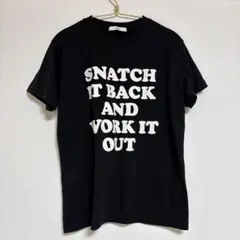 ロゴプリントクルーネックTEE tシャツ プリントtシャツ　黒　ブラックのサムネイル