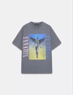 ZARA NIRVANA ウォッシュ加工Tシャツ