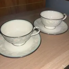 【美品】Noritake Fairmont ティーカップ・ソーサー 2個セット